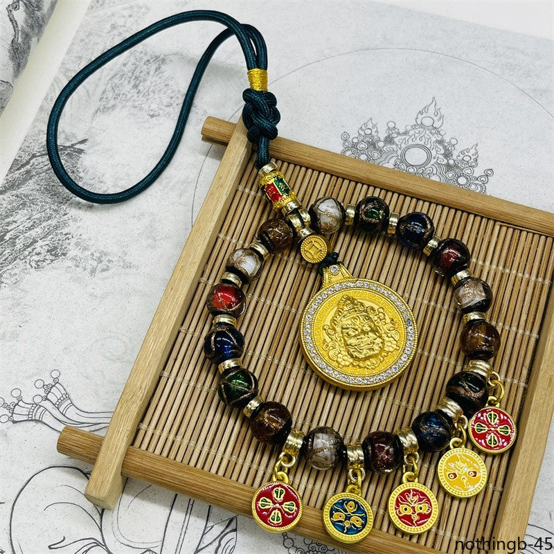 Glazed car pendant Car interior accessories Pendant bag hanging decoration -