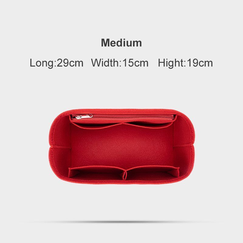 Make up Organizer Felt Cloth Handbag Storage Insert Bag Traveling Cosmetic Bags