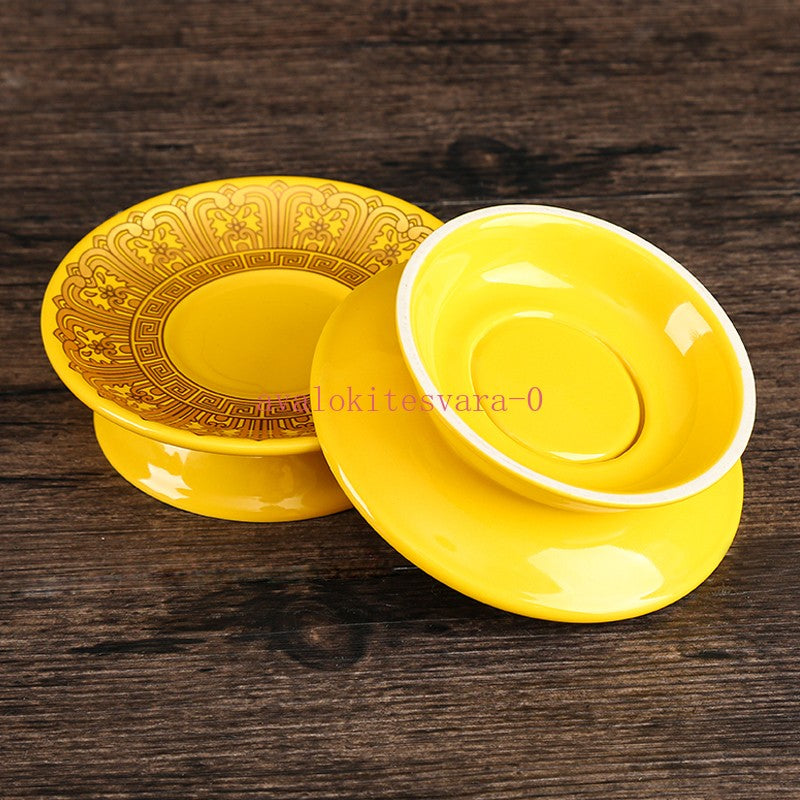 Offering Buddha Fruit Plate Household Buddhist Halls Offering Plates Wealth Gods