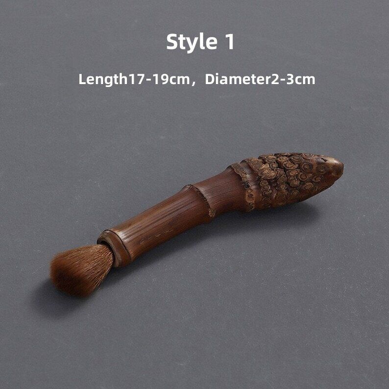 Natural Bamboo Tea Brush|Tea Accessories|Pot Brush|Tea Pet Brush