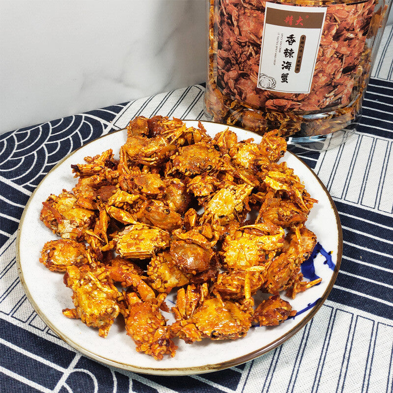 250g Spicy Sea Crab Small Crabs Instant Crispy Snack Canned