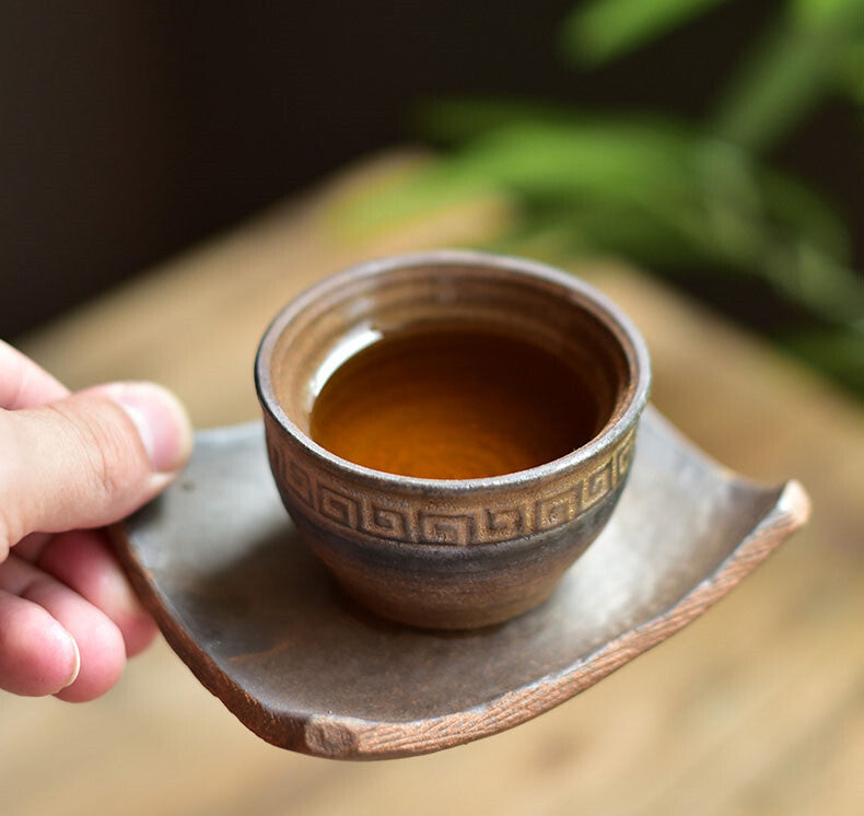 Chinese Ceramic Tea Cup Crude Pottery Kungfu Cup Of Tea Classic Style Teteras
