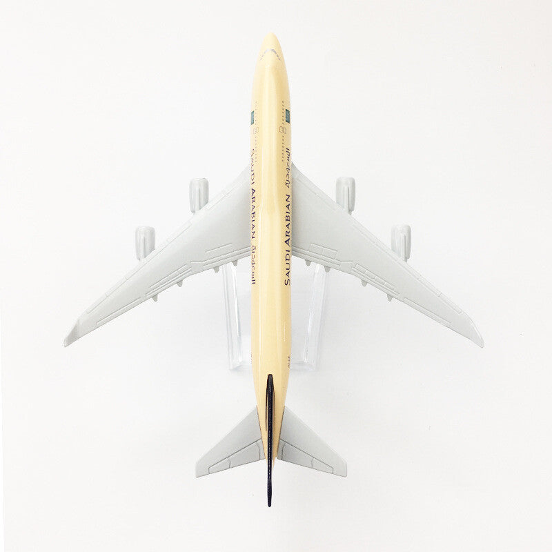 1:400 16cm B747 Saudi Arabian Airlines Metal Airplane Model Diecast Ornaments