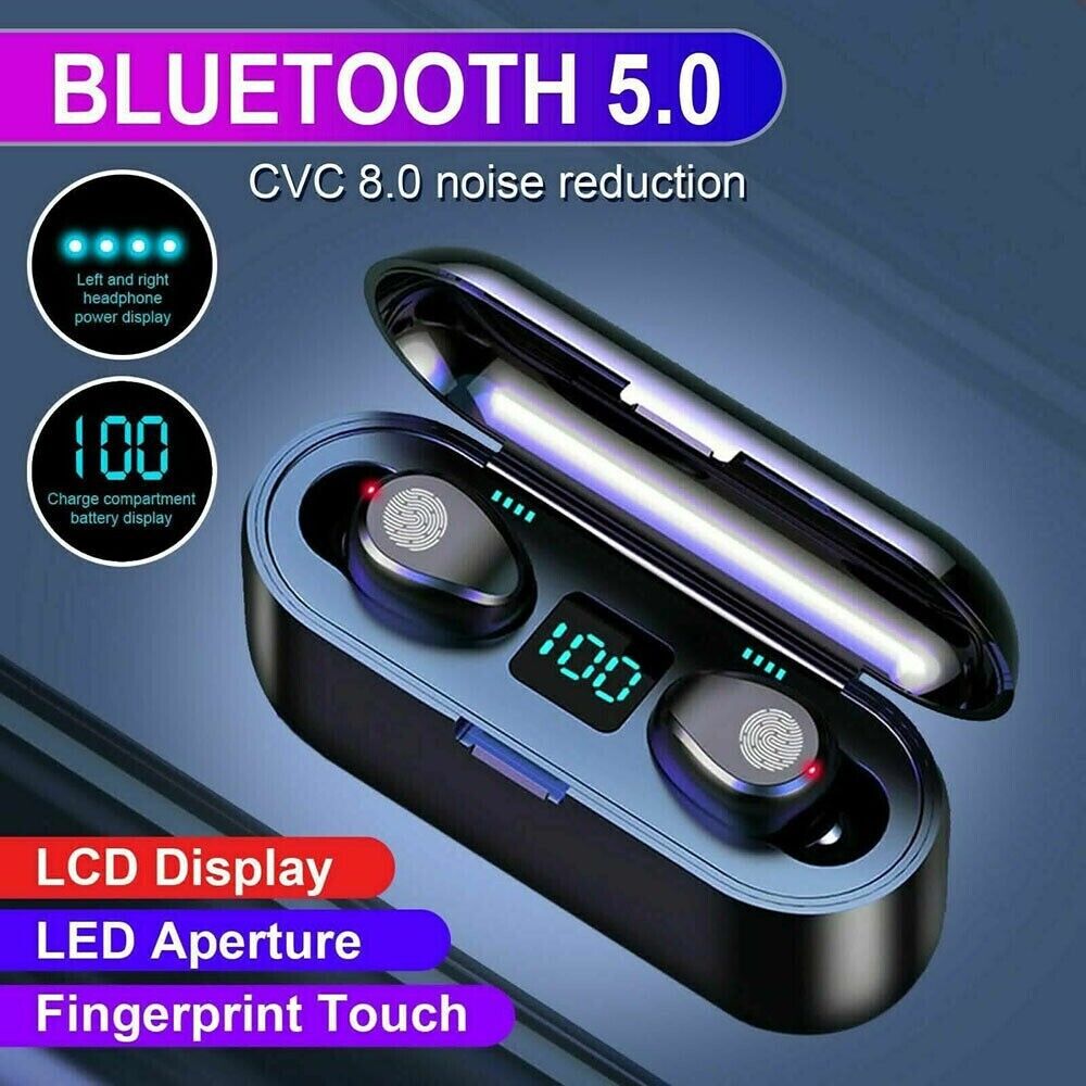 2 Set of Wireless Bluetooth Headphones for Cell Phones Tablet Universal Phone