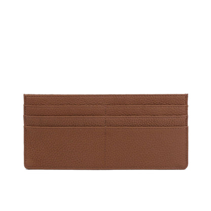 Genuine Leather Card Wallet Flat Purse Ultra Thin Leather Long Wallet 9*20 CM