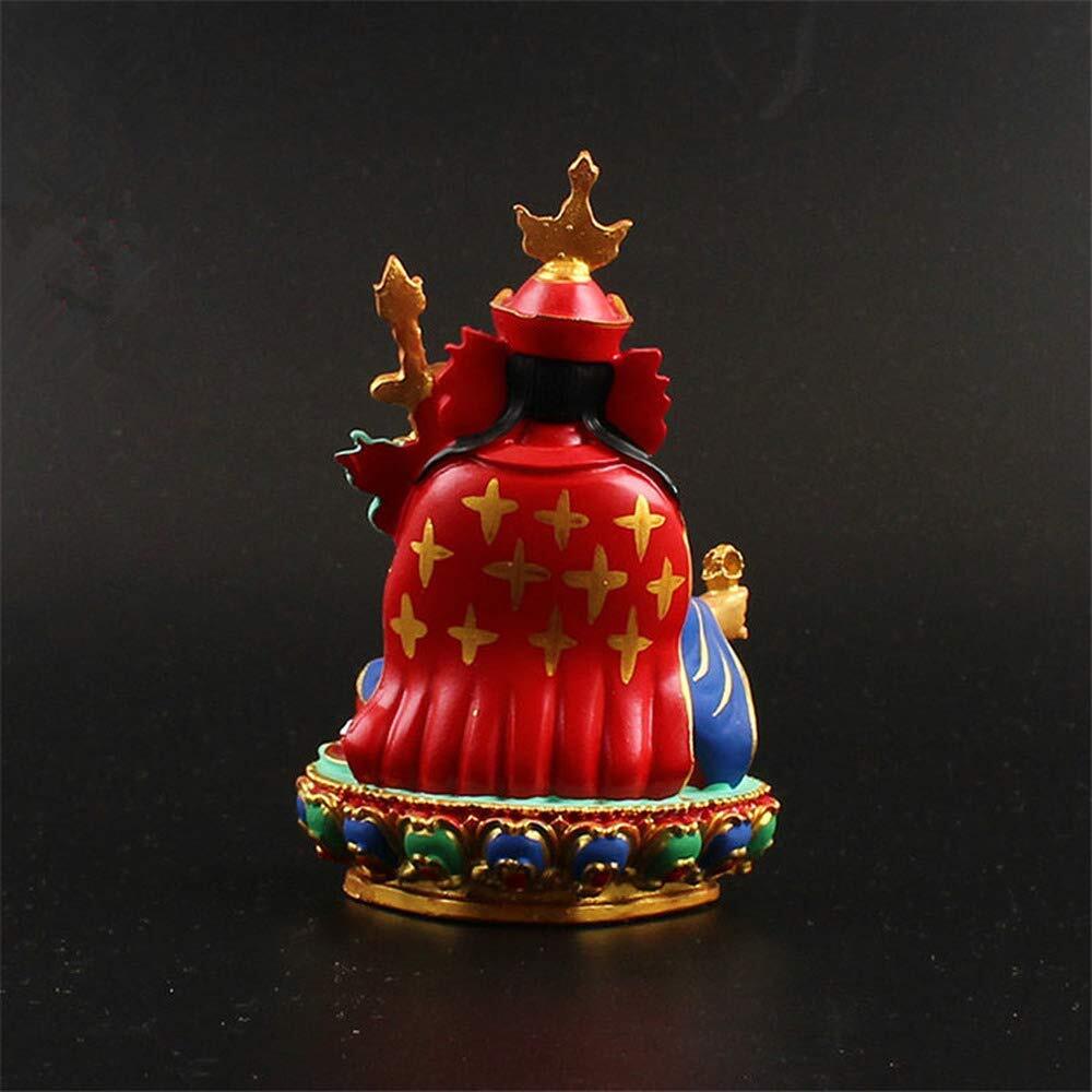 Tibetan Buddhist Tantric Figurine Auspicious Hand Painted Resin Buddha Statue