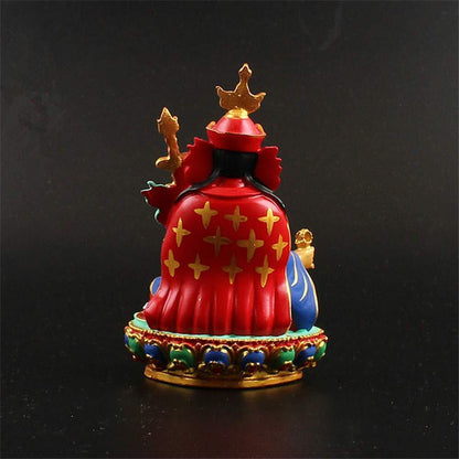 Tibetan Buddhist Tantric Figurine Auspicious Hand Painted Resin Buddha Statue