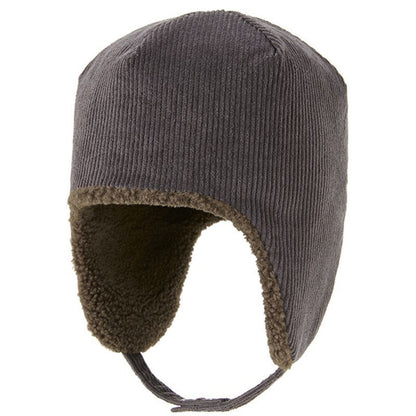 Women Beanies Winter Thick Warm Fleece Hats Corduroy Outdoor Ski Ear Cap 55-62cm