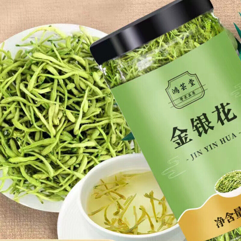 80g Chinese Herbal Flower Tea Honeysuckle Flower Tea Can Package Healthy Drink