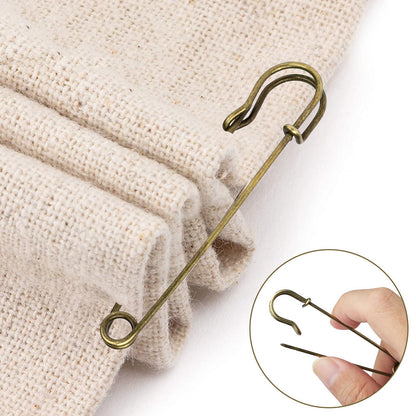 30Pcs Large Safety Pins Heavy Duty Blanket Pins Bulk Steel Spring Lock Pins