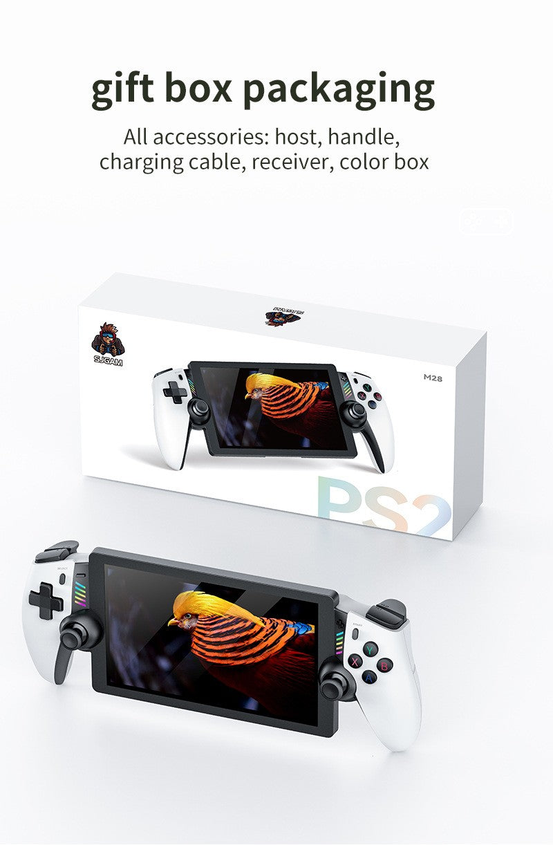 Classic Retro 3D Dual Joystick 7-Inch Gaming Console with Large PS2 Game Support