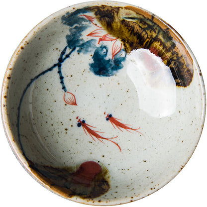 Ceramic Tea Cup Chinese Blue White Glaze Cup Retro Tea Cup Tea Bowl Master Cup