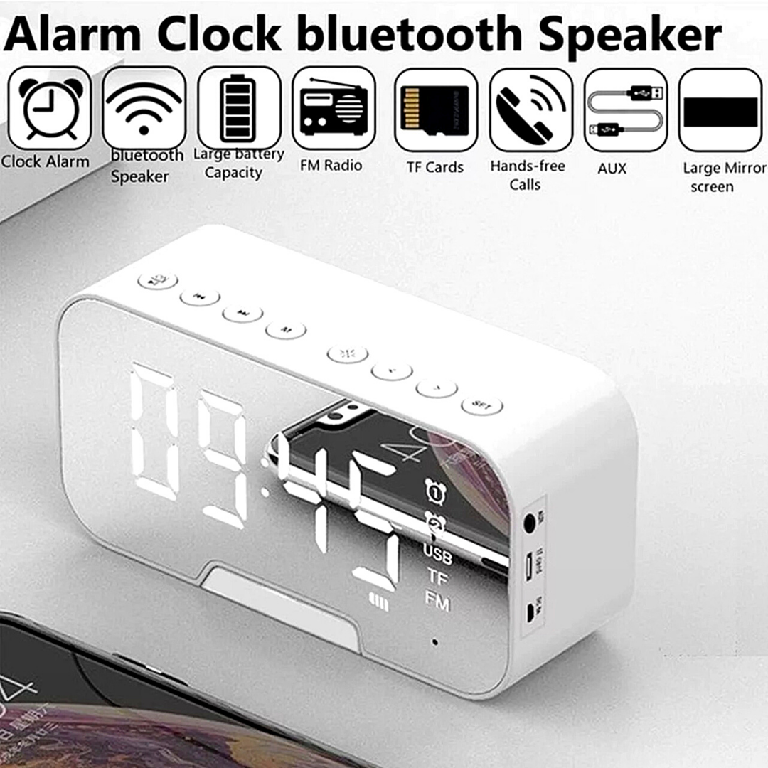 Bosina Altavoz Portátil LED Inalámbrico Speaker con Bluetooth USB/AUX/FM Radio