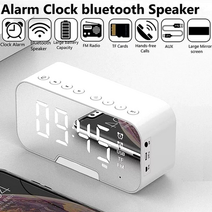 Bosina Altavoz Portátil LED Inalámbrico Speaker con Bluetooth USB/AUX/FM Radio