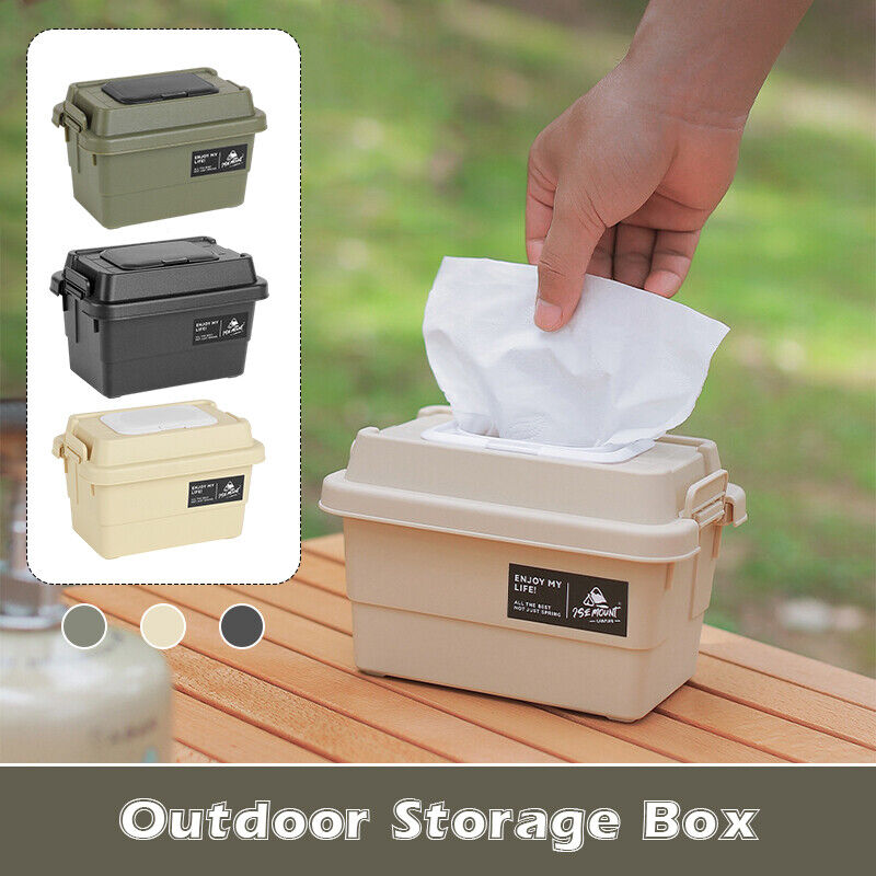 Desktop Rainproof Tissue Paper Box Camping Storage Box Napkin Ditty-bag Outdoor
