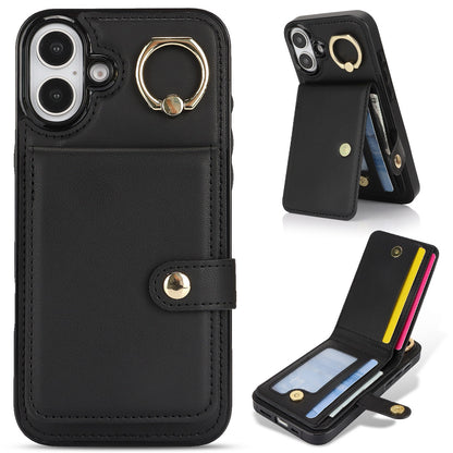 Apple16E anti-theft brush Samsung S25EDGE ring RFID anti-fall mobile phone cover