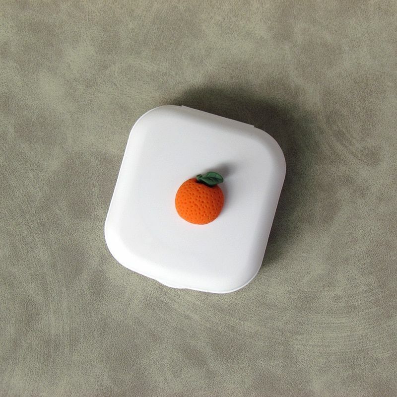 Contact Lens Case Box Mirror Women Mini Square Lovely Eyes Container Bag Travel