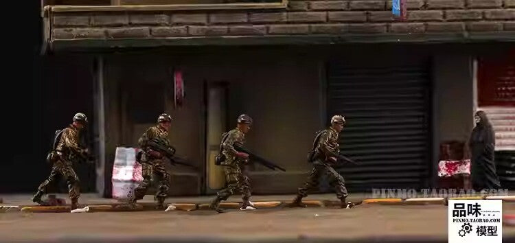 1/72 Arab Soldiers Middle East 5 Soldier Model