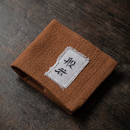 Japanese Tea Towel Retro Handmade Cotton Linen Tea Mat Coaster Pot Rag Mat