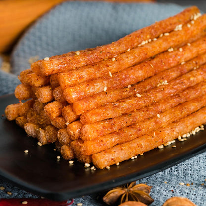 Specialty Snack Latiao Spicy Gluten Strips Vegan Gluten