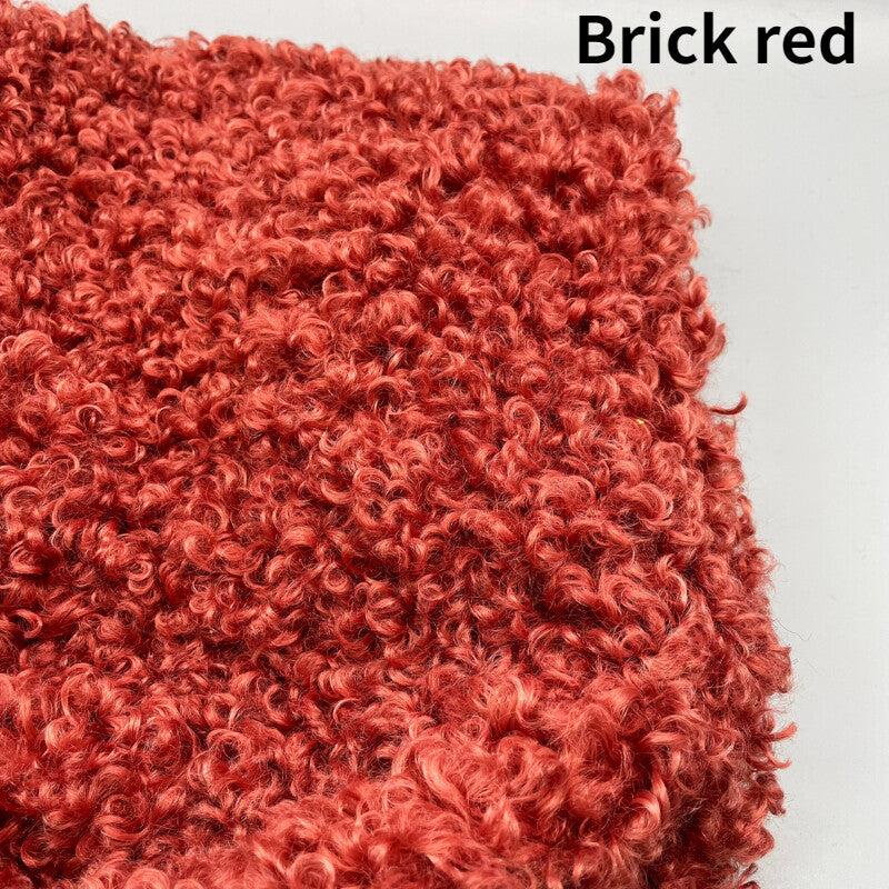 Curly Plush Faux Sherpa Fleece Fabric ry DIY Toy Doll Material 40 45CM