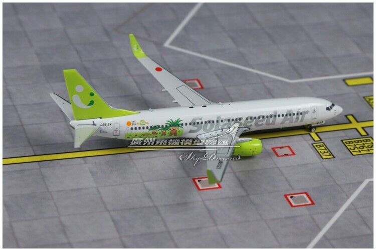 1:400 Phoenix Solaseed Air BOEING 737-800 Passenger Airplane Diecast Plane Model