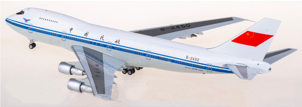 1:200 SQ Wings CAAC Boeing 747-200 B-2450 Passenger Airplane Diecast Model