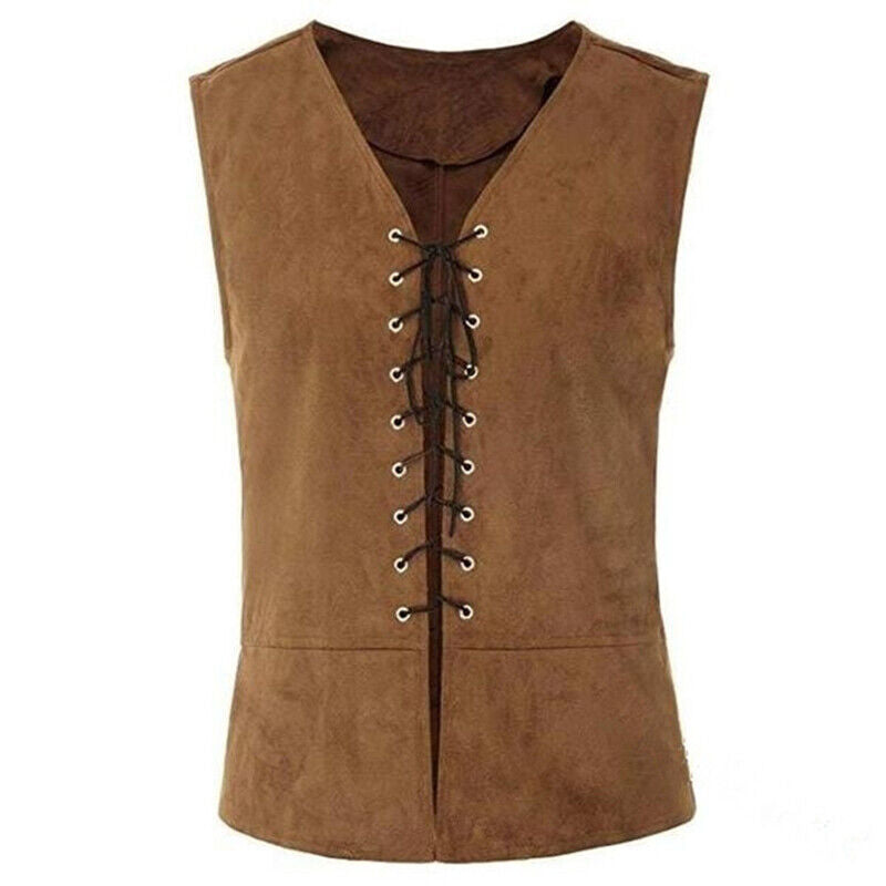 Steampunk s Plus Size Mens Carnval Medieval Renaissance Gothic Pirate Vest