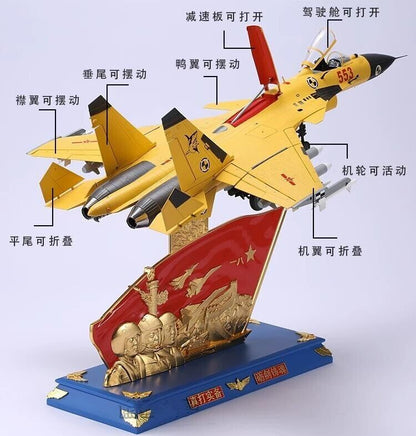 1:32 72CM China J-15 Shipborne Fighter Plane Diecast Military Aircraft Model