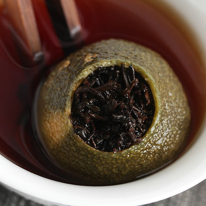 500g Small Green Mandarin Orange Meijiang No.1 Aged Pu'er Chenpi Ripe Tea