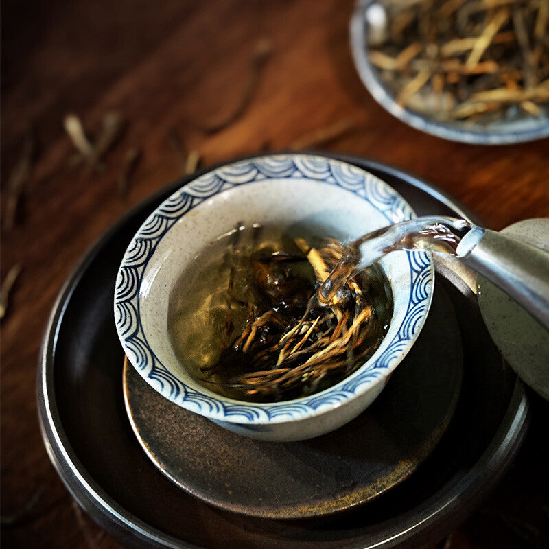 Yunnan OldTree BlackTea Pine Needle Yunnan Black Tea Golden Sprout Golden Needle