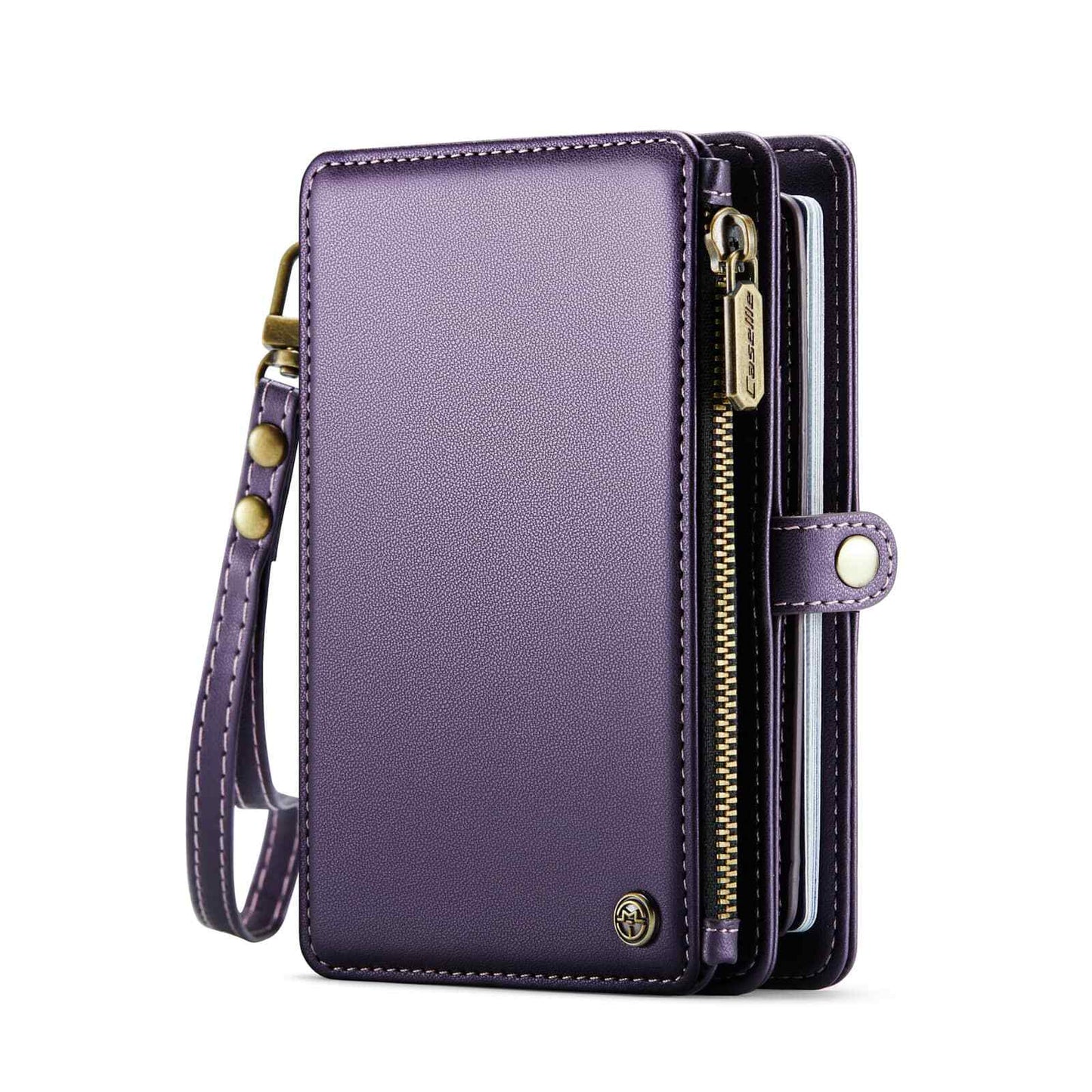 Passport Holder for Travel, Passport Case Wallet With Strap Wristlet and Zipper