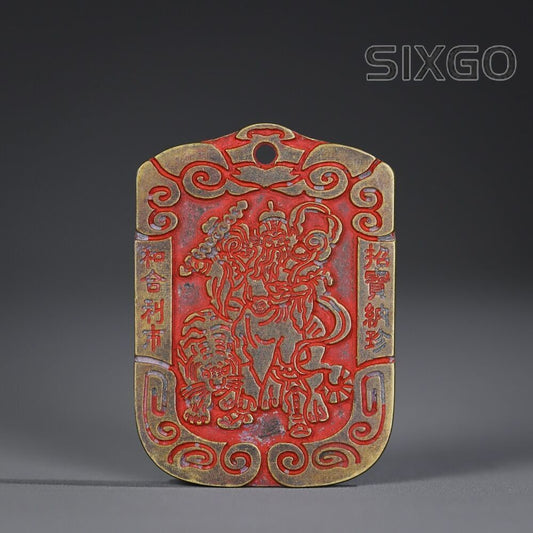 Chinese old Antique Collectible Bronze seal statue KYD6256