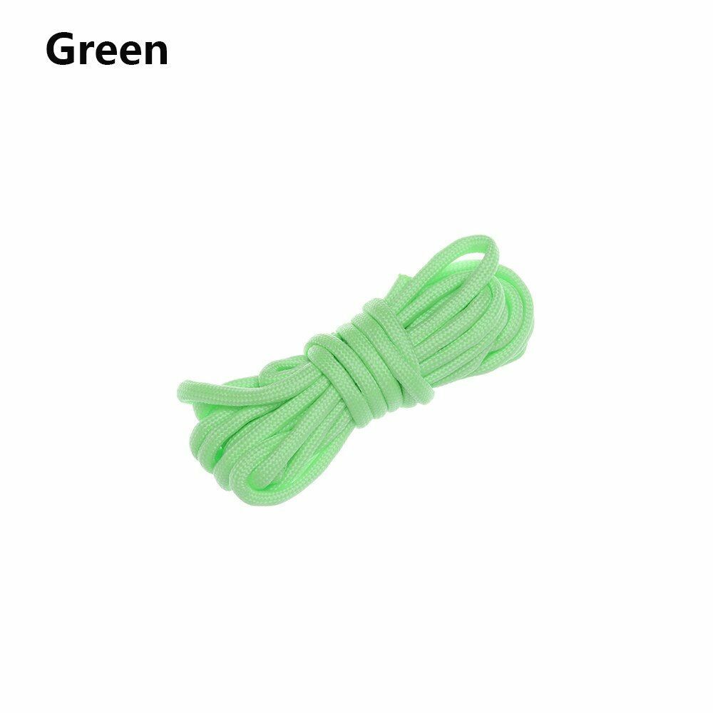 Glowing Luminous Paracord550 100FT Parachute Lanyard Rope 9 Strands core 1/5/10M