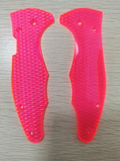 1 Pair Acrylic Handle Scales For Spyderco C85 Yojimbo 2 Folding Knife