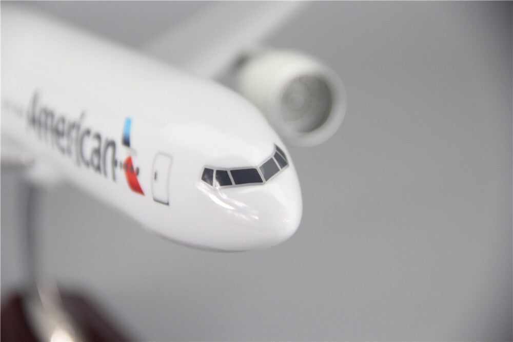 49CM American BOEING 777 N720AN Passenger Airplane Resin Aircraft Plane Model
