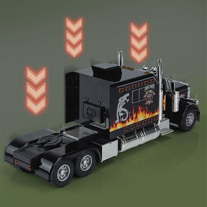 1:24 Trailer Truck Head Diecast Model Car Container Transport Vehicle Toy Gift