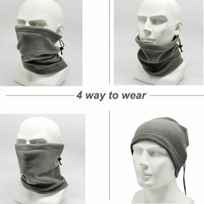 Polar Fleece Neck Buff Sport Bandana Cycling Half Face Mask Warm Scarf Neck Tube