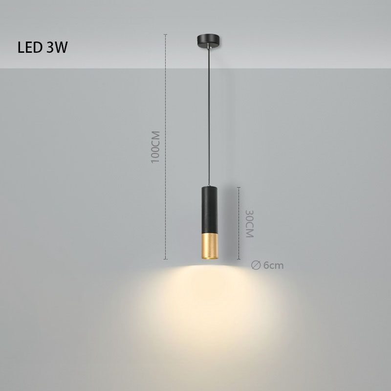 Pendant Light Aluminum Minimalist LED Chandelier Bedroom Bedside Lamp Home Decor