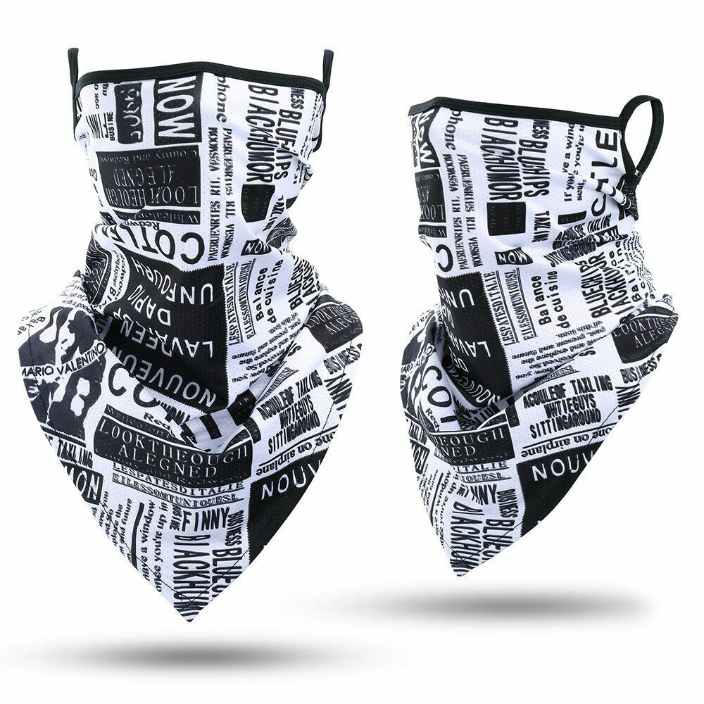 Printed Bandana Cycling Ear Face Mask Neck Gaiter Hunting Running Scarf 26*42 CM