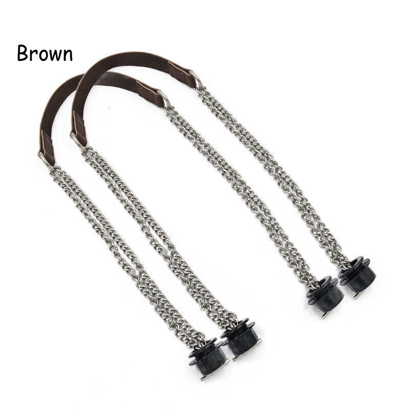 Synthetic Leather Chain Handle Silver Aluminum Handle Bag Handbag Accessories