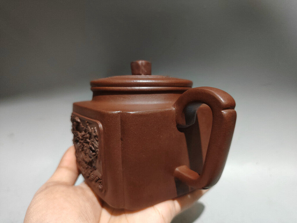 Chinese Yixing Zisha Clay Handmade Exquisite Teapot