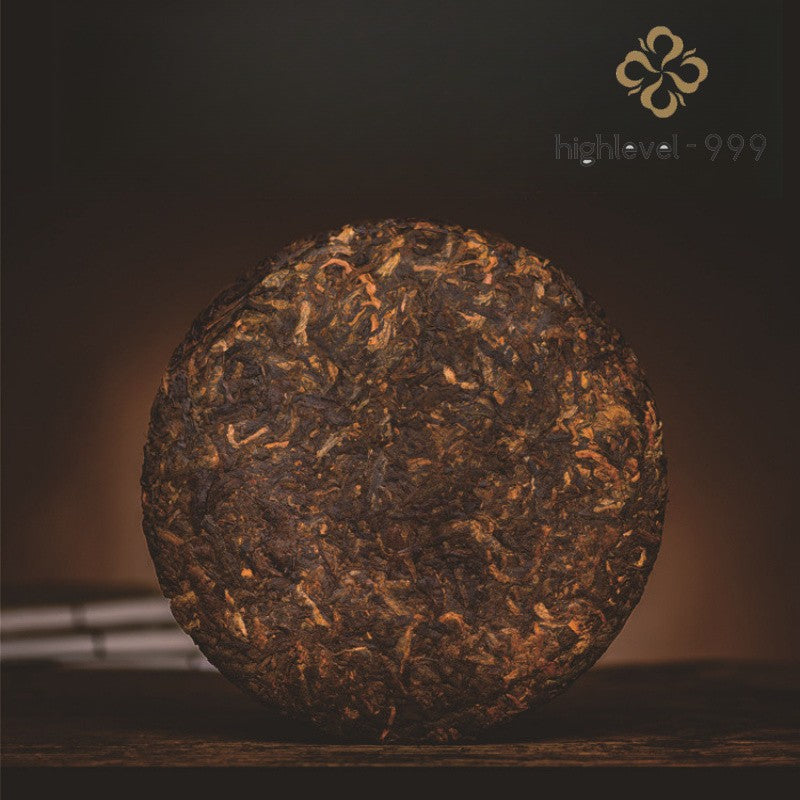 357g Ripe Pu'er Tea Cake Yunnan Bingdao 2016 Compressed Dried Leaf Tea