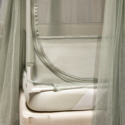 Mosquito Net Double Layers Bed Netting With Zipper Tubes Summer Curtain For Bed