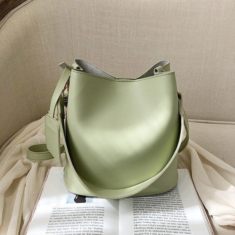 2piece/set Pu Leather Women's Handbags Ladies Tote Women Shoulder Crossbody Bag