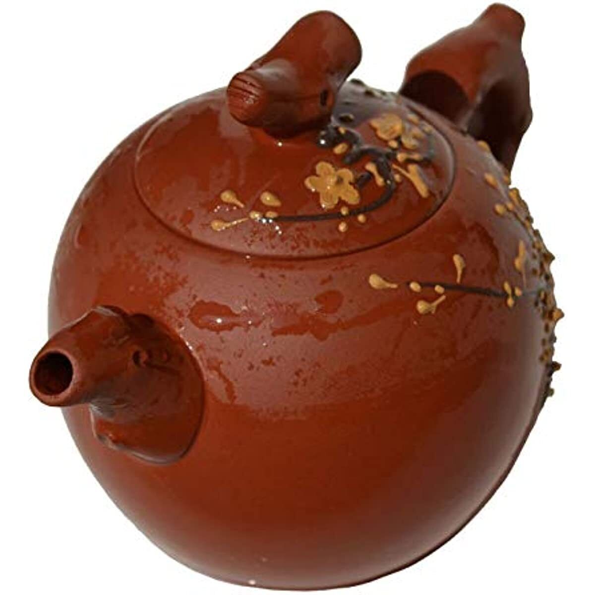 Teapot 9.5oz Chinese Yixing Clay Genuine Zisha Infuser for Loose Tea Kettle Red
