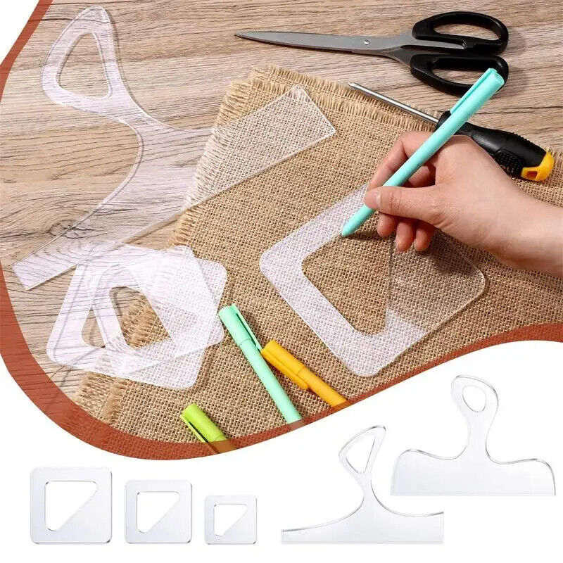 Cutting Board Handle Template Acrylic Clear Router Woodworking Tracing Stencils