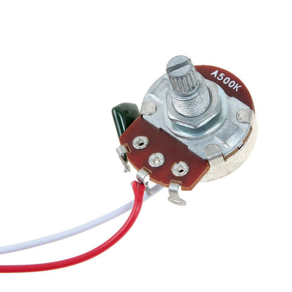 1Set Wiring Harness 500K Pots 3-Way Toggle Switch Kits For Electric Guitar
