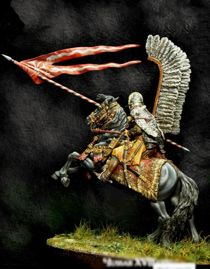1/24 resin model kit war knight on horseback Warrior Unassembled Unpainted