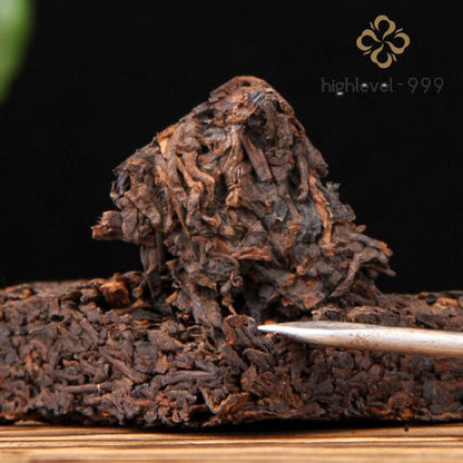 80g Ripe Puer Tea Brick Pa Sha Yunnan Ancient Tree Mountain Grown Rich Aged Tea